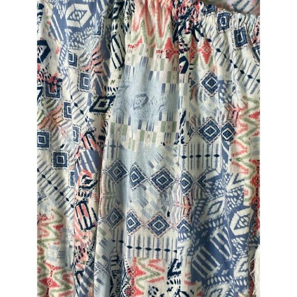 Chaps Med Boho Blouse with Tassels - Picture 5 of 14